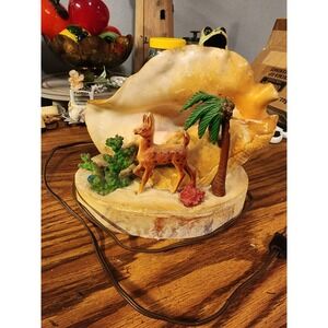 Vintage 1950s Conch Shell TV Lamp, Kitsch‎ MCM, Original Electric, Tested